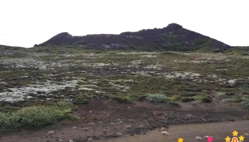 Búrfell upp af Hafnarfirði - Iceland