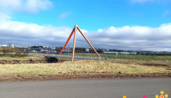 Göngu- og hjólabrýr yfir Elliðaárósa - Reykjavík