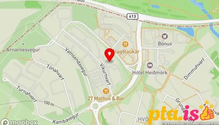 Aerslabelgir Kort - Kópavogur