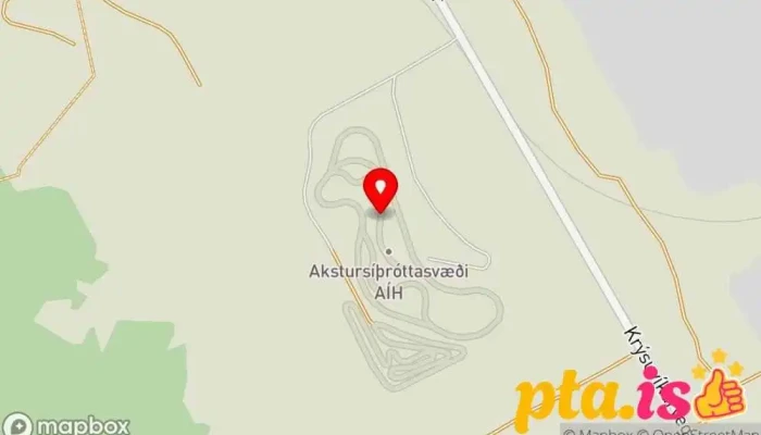 kort yfir Akstursíþróttasvæði AÍH Íþróttir í Hafnarfjörður