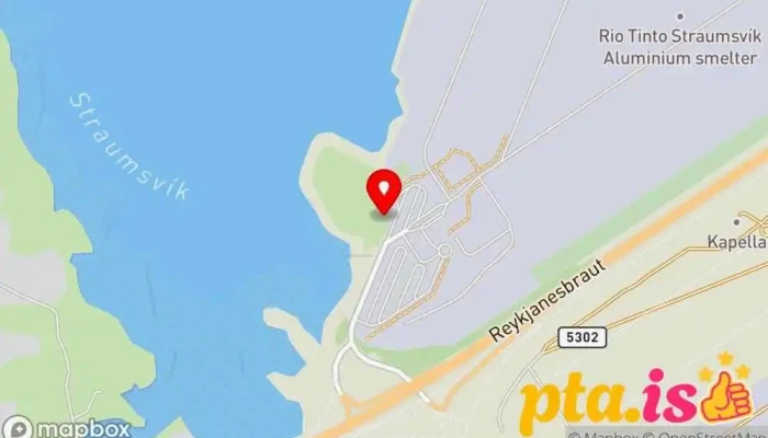 kort yfir Álverið í Straumsvík Álver í Hafnarfjörður