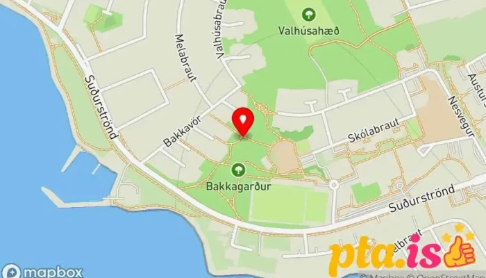 kort yfir Amlóði (eftir Guðmund Tómasson) Skúlptúr í Seltjarnarnes