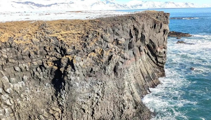 Arnarstapi Cliff Viewpoint -  Myndbond - Arnarstapi
