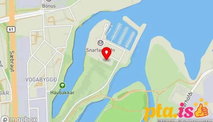 Athafnasvaedi Snarfara Kort - Reykjavík