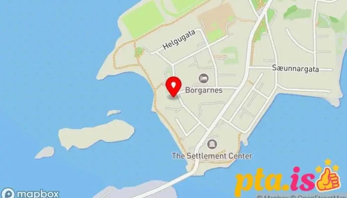 kort yfir Blómasetrið Homestay Gisting í Borgarnes