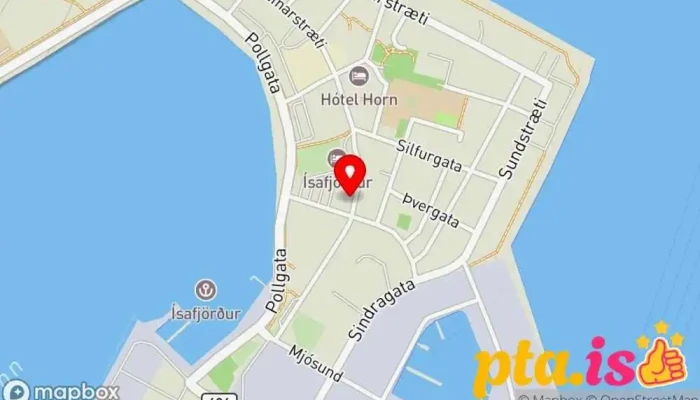 kort yfir Borea Adventures, Main Office Ferðaþjónustufyrirtæki í Ísafjörður