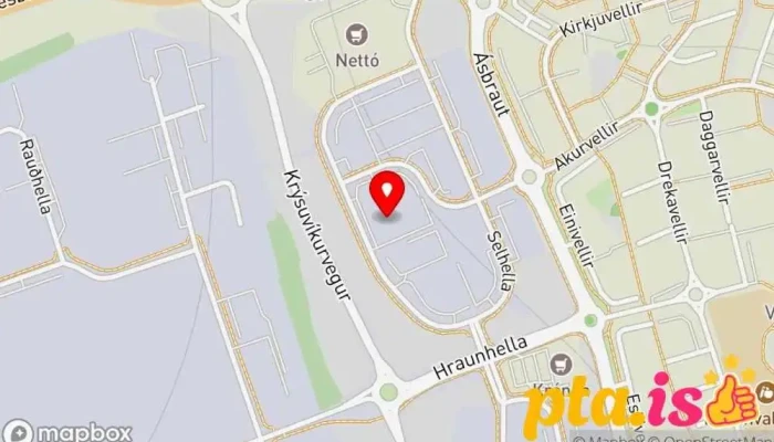 kort yfir Brettafélag Hafnarfjarðar Hjólabrettagarður í Hafnarfjörður