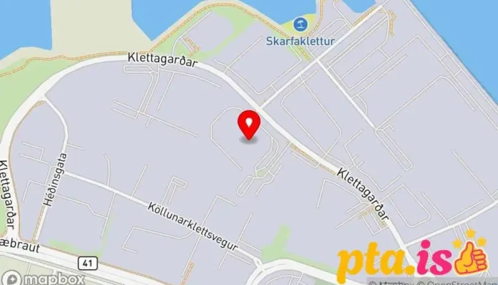 kort yfir Eimskip Flytjandi Skrifstofa fyrirtækis í Reykjavík