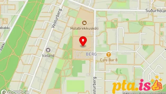 kort yfir Fab Lab Reykjavík Fræðslumiðstöð, Endurmenntunarmiðstöð í Reykjavík