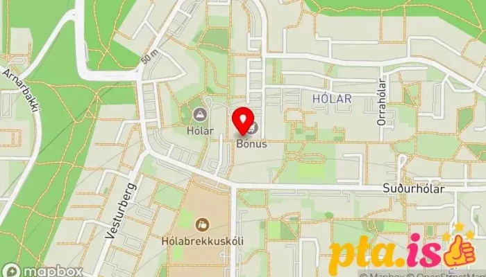 kort yfir Fætur & Fegurð Snyrtistofa í Reykjavík