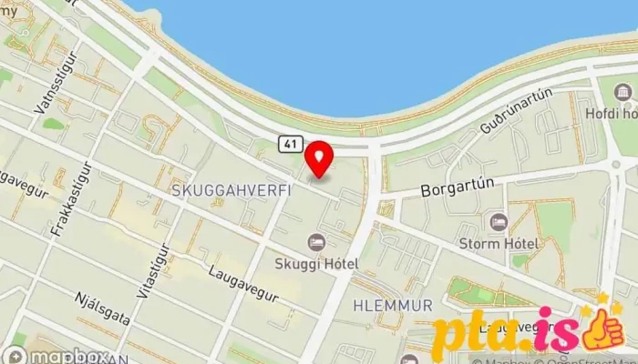 kort yfir FÍB - Félag íslenskra bifreiðaeigenda Félag eða stofnun í Reykjavík