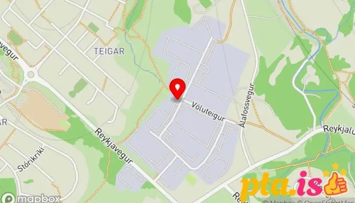 kort yfir Fíkus  í Mosfellsbær