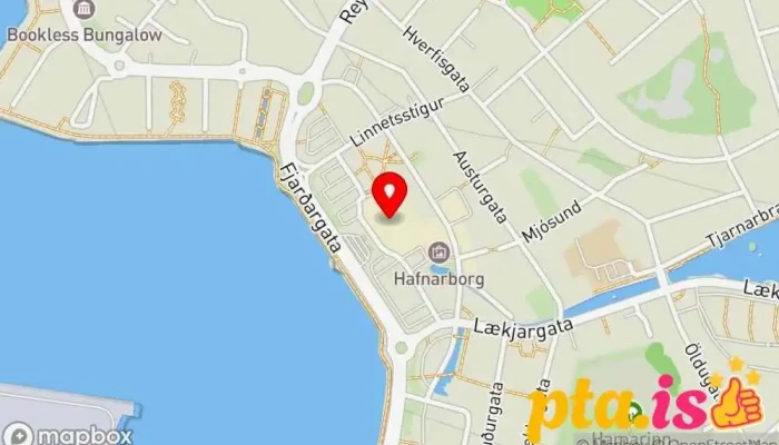 kort yfir Fjörður Verslunarmiðstöð í Hafnarfjörður