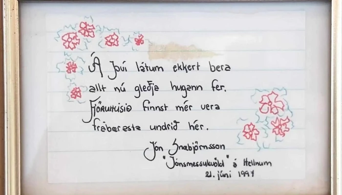 Fjoruhusid Cafe Aætlun - Hellnar