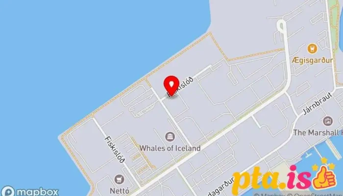 kort yfir FlyOver Iceland Ferðamannastaður, Tívolítæki í Reykjavík