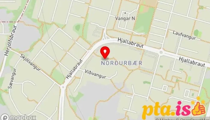 kort yfir Fótboltavöllur Fótboltavöllur í Hafnarfjörður