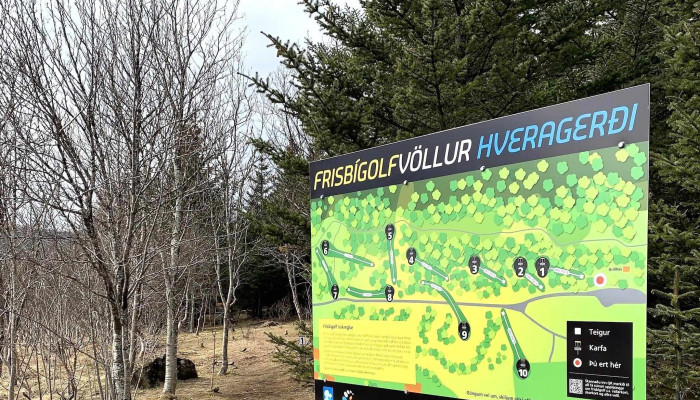 Frisbigolfvollurinn I Hveragerdi Hveragerði - Hveragerði