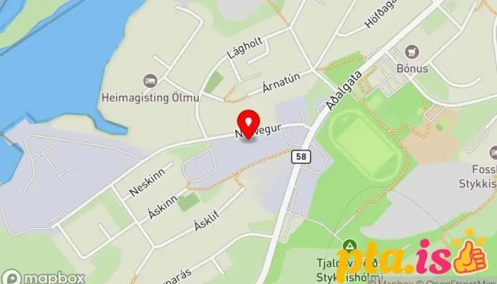kort yfir Frumherji Bifreiðaskoðun, Vélvirki, Mengunareftirlitsstöð í Stykkishólmur