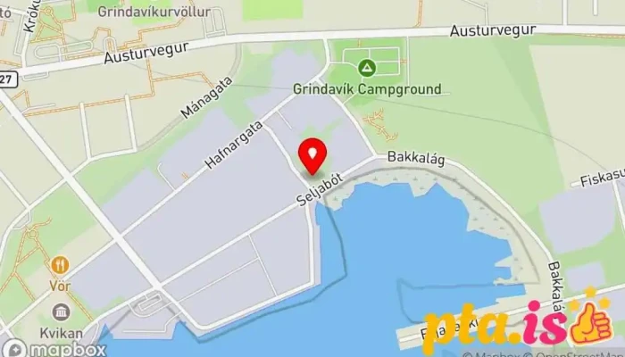 kort yfir Frumherji Grindavík Bifreiðaskoðun í Grindavík