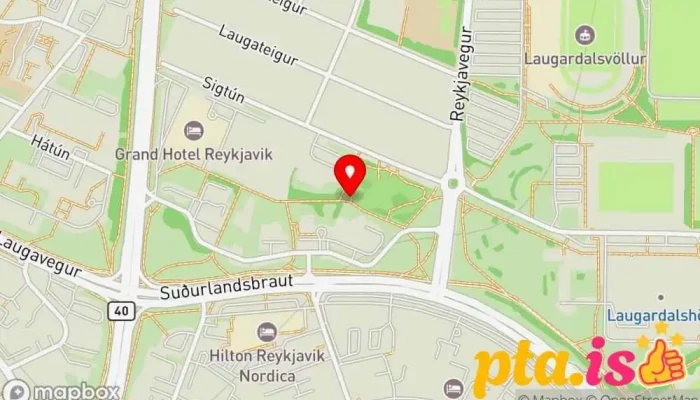 Fykur Yfir Haedir Kort - Reykjavík