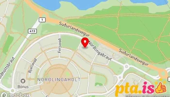 kort yfir Fylkir - Fimleikadeild Fimleikamiðstöð, Líkamsræktarstöð í Reykjavík