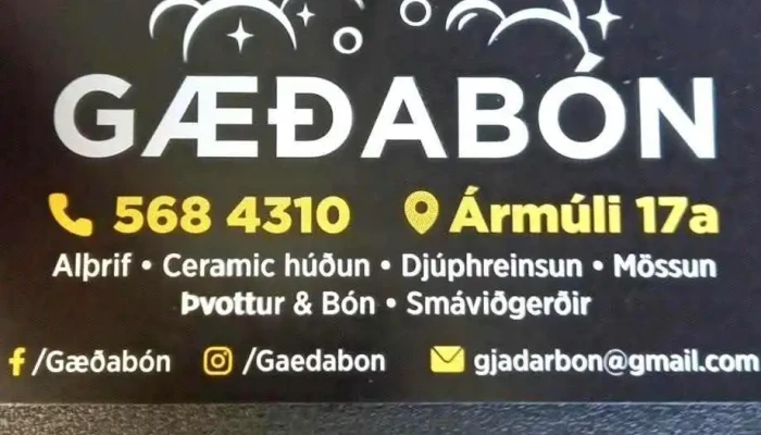 Gaedabon Bilaþvotta Og Bonstoð - Reykjavík