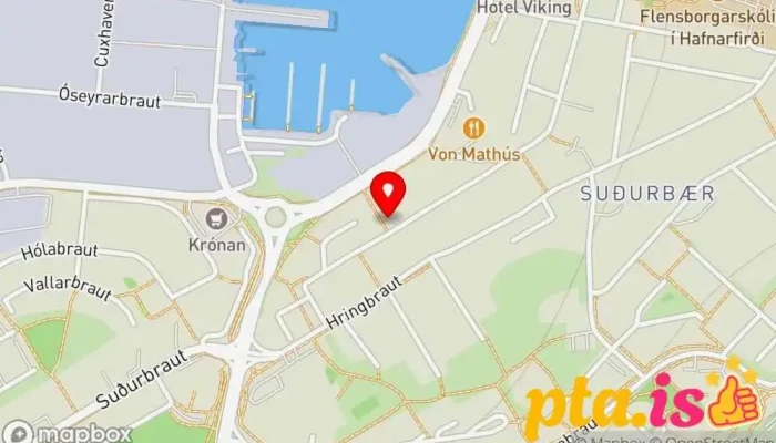 kort yfir Garðaflóra slf. Garðvöruverslun í Hafnarfjörður