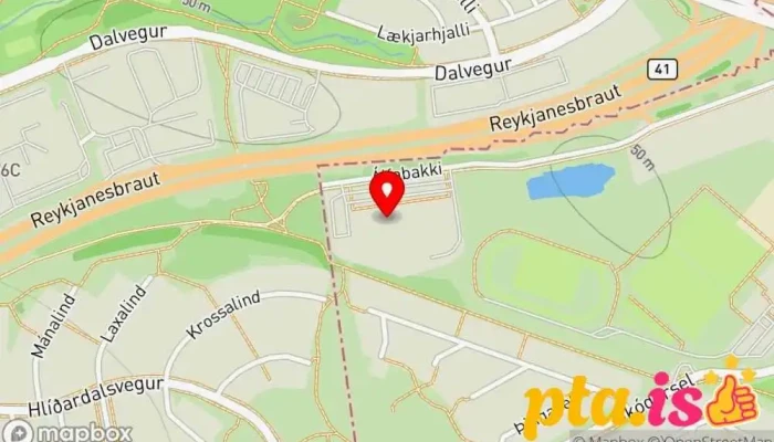 kort yfir Garðheimar Garðvöruverslun í Reykjavík