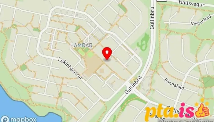 kort yfir GG Þrif Veitingastaður í Reykjavík