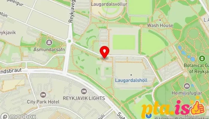 kort yfir Gísli Halldórsson (eftir Ragnhildi Stefánsdóttur)  í Reykjavík