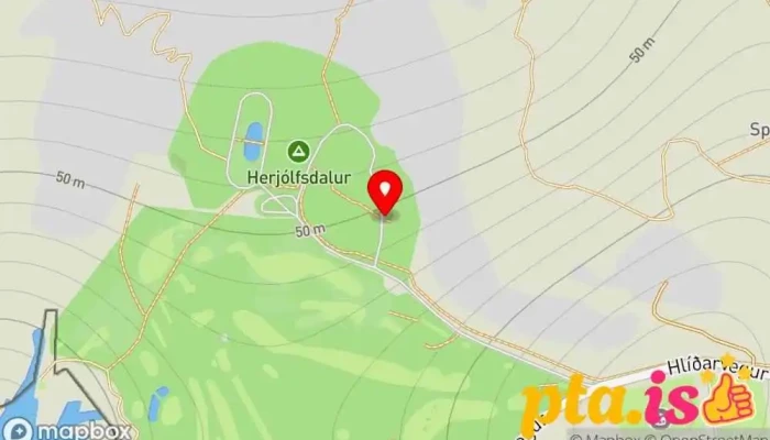kort yfir Glamping & Camping Hótel í Vestmannaeyjar