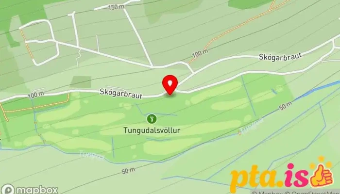 kort yfir Golfklúbbur Ísafjarðar Golfklúbbur í Ísafjörður