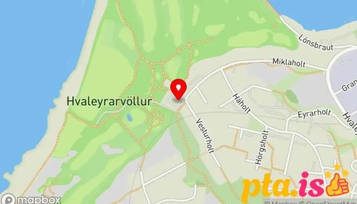 kort yfir Golfklúbburinn Keilir Golfklúbbur í Hafnarfjörður