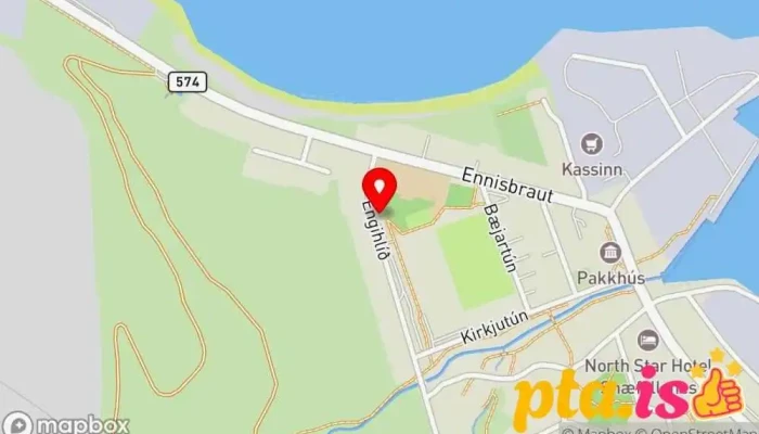 kort yfir Grunnskóli Snæfellsbæjar Skóli í Ólafsvík