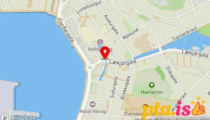kort yfir Hafnarfjörður  í Hafnarfjörður