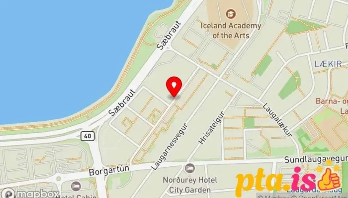 Hallgerdargata 23 Kort - Reykjavík