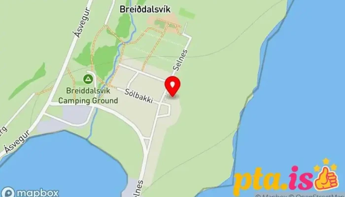 kort yfir Heilsugæsla HSA Heilsugæslustöð í Breiðdalsvík