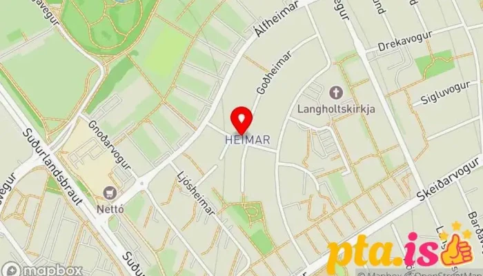 Heimar -  Kort - Reykjavík