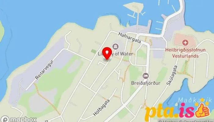 kort yfir Höfði Hótel í Stykkishólmur