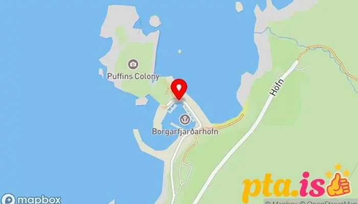 Hofn Borgarfirdi Eystri Kort - Borgarfjarðurhofnvegur