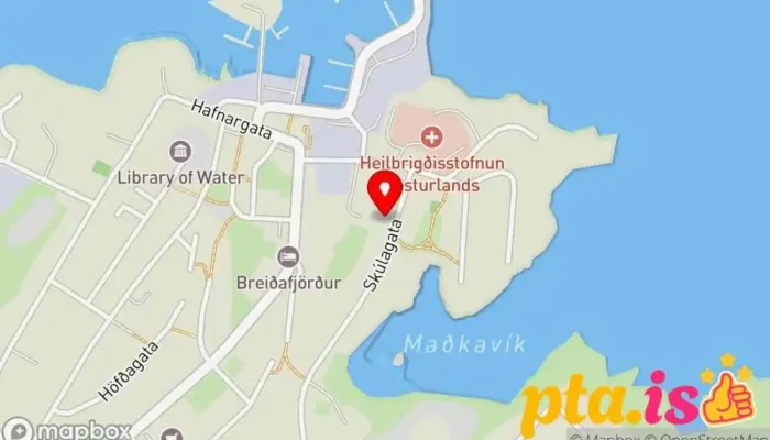 kort yfir Hólmur Inn Gistiheimili með morgunmat í Stykkishólmur