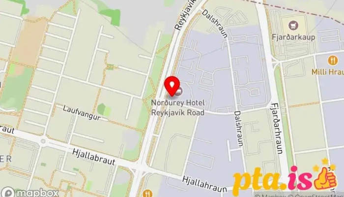 kort yfir Hótel Hafnarfjörður Hótel í Hafnarfjörður