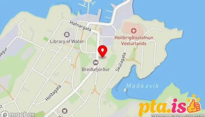 kort yfir Hotel Karólína Hótel í Stykkishólmur