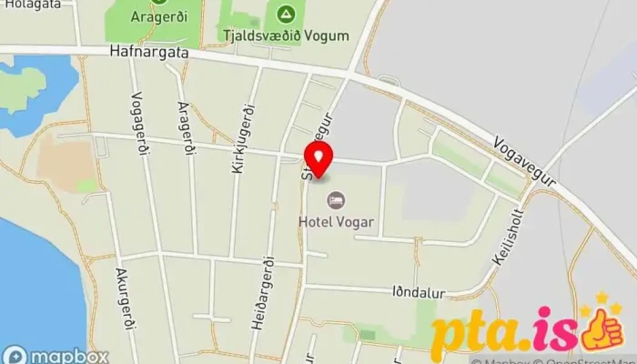 kort yfir Hotel Vogar Hótel í Vogar