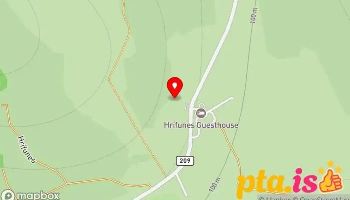kort yfir Hrifunes Nature Park Hótel í Hrífunes