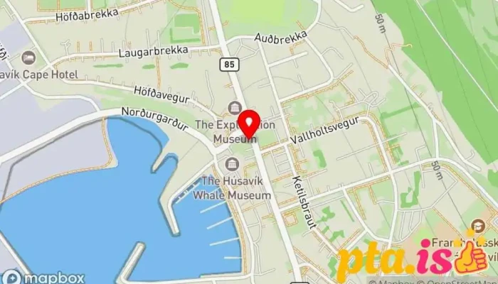 Husavik Kort - Húsavík