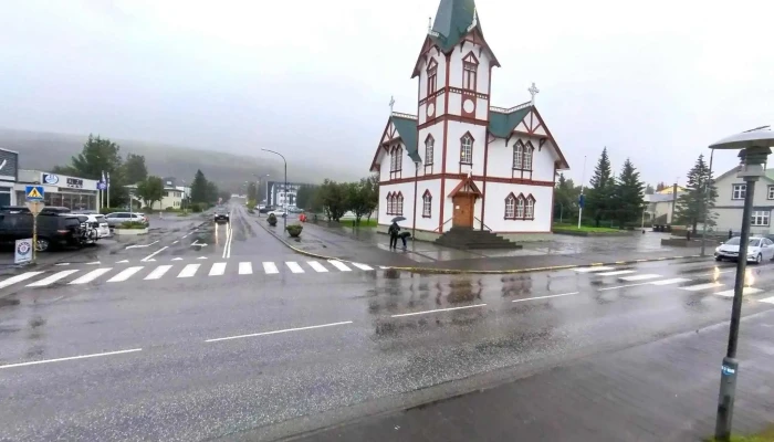 Husavikurkirkja Street View 360deg - Húsavík