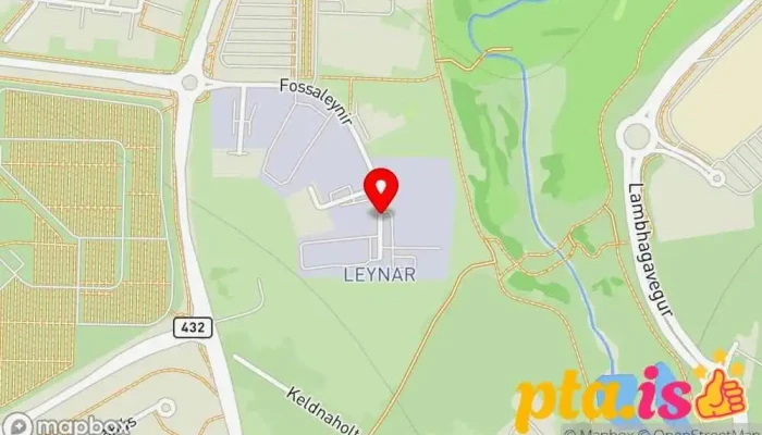 kort yfir Íslandspóstur hf Pósthólfaleiga í Reykjavík