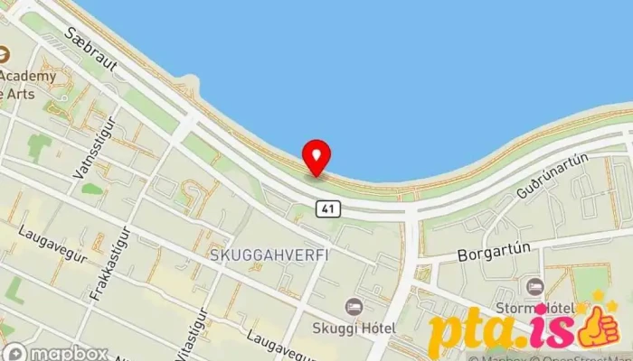 kort yfir Íslandsvarðan Skúlptúr í Reykjavík