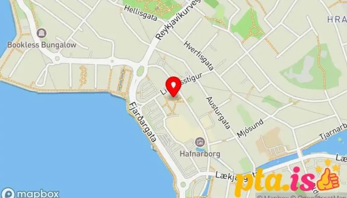 kort yfir Jólaþorpið Hafnarfirði Markaður í Hafnarfjörður